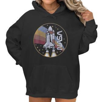 Nasa Shuttle Launch With Rainbow Women Hoodie | Favorety DE