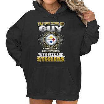 Nfl-Steelers 162 Guy Loves Beer Women Hoodie | Favorety