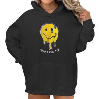 Have A Nice Trip Funny Psychedelic Drug Magic Mushroom Lsd Mdma Women Hoodie | Favorety DE