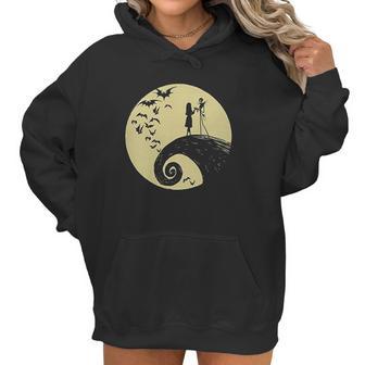 Nightmare Christmas Jack Skellington Sally Romance Moon Women Hoodie | Favorety DE