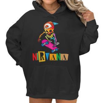 Nirvanas Skateboard Skelton Men Women T-Shirt Graphic Print Casual Unisex Tee Women Hoodie | Favorety CA