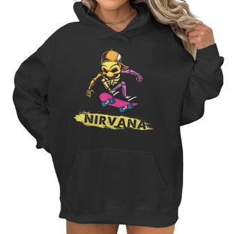 Nirvanas Skateboard Skelton V2 Men Women T-Shirt Graphic Print Casual Unisex Tee Women Hoodie | Favorety