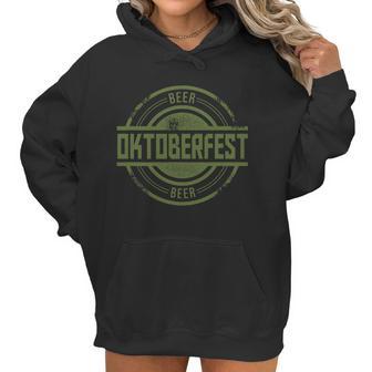 Oktoberfest Vintage Beer Logo Women Hoodie | Favorety DE