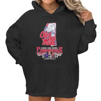 Ole Miss 2020 Egg Bowl Champions Ole Miss Rebels Mississippi State 31 24 Women Hoodie | Favorety UK