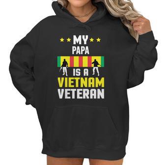 My Papa Is A Vietnam Veteran Proud National Vietnam War Veterans Day Men Women T-Shirt Graphic Print Casual Unisex Tee Women Hoodie | Favorety