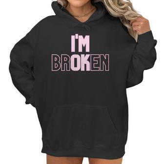 Womens Pastel Goth Aesthetic Im Ok Broken Women Hoodie | Favorety UK