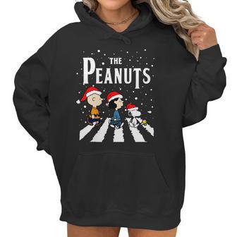 The Peanuts Snoopy Abbey Road Christmas Women Hoodie | Favorety CA