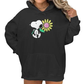 Peanuts Snoopy Pink Daisy Flower Shirt Women Hoodie | Favorety