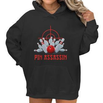 Pin Assassin Funny Bowling Women Hoodie | Favorety AU