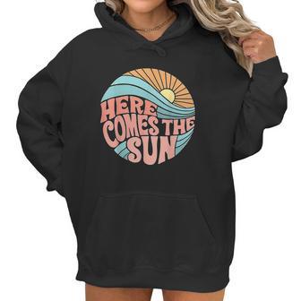 Pink Groovy Here Comes The Sun Classic For Women Men Women Hoodie | Favorety AU