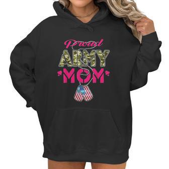 Proud Army Mom Us Flag Women Hoodie | Favorety AU