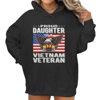 Proud Daughter Of A Vietnam Veteran Patriotic Military Funny Gift Women Hoodie | Favorety DE