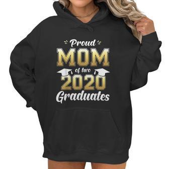 Proud Mom Of Two 2020 Graduates Women Hoodie | Favorety DE