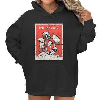 Psilocybin Retro Psychedelic Magic Mushrooms Women Hoodie | Favorety AU