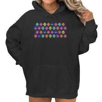 Rainbow Squid Row Graphic Women Hoodie | Favorety