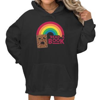 Read A Book Necronomicon Rainbow Funny Horror Graphic Women Hoodie | Favorety