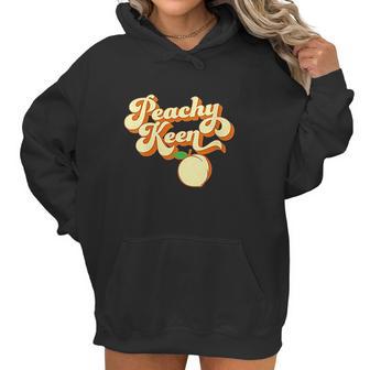 Womens Retro 1980S Peachy Keen Women Hoodie | Favorety DE