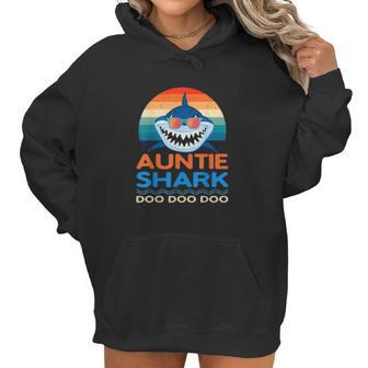 Retro Vintage Auntie Shark Baby Shark Women Hoodie | Favorety DE