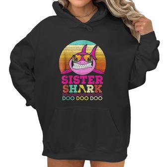 Retro Vintage Sister Shark Doo Doo Doo Women Hoodie | Favorety CA