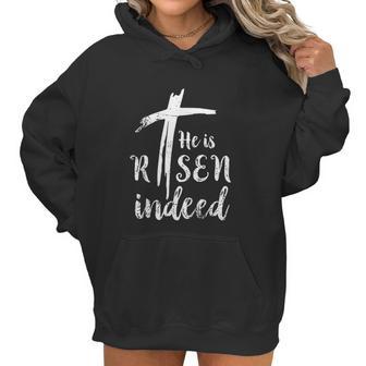 He Is Risen Hallelujah Easter Religious Christian Women Hoodie | Favorety UK