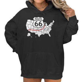 Route 66 V2 Men Women T-Shirt Graphic Print Casual Unisex Tee Women Hoodie | Favorety