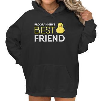 Rubber Duck Programmers Best Friend Funny Coder Women Hoodie | Favorety UK