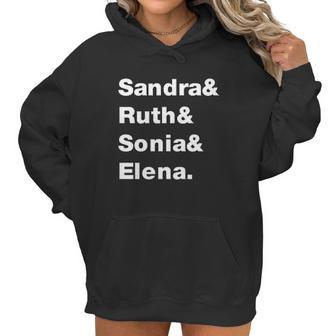 Sandra Ruth Sonia Elena Supreme Court Women Women Hoodie | Favorety