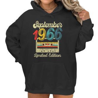 September 1966 55Th Birthday Gift 55 Years Old Men Women Women Hoodie | Favorety DE