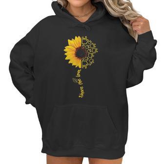 Share The Love Sunflower Sign Language Women Hoodie | Favorety CA