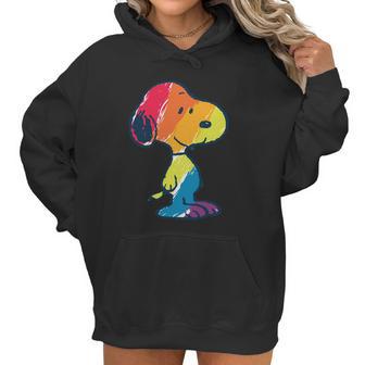 Shirt Rainbow Snoopy Women Hoodie | Favorety