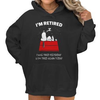 Snoopy Retired Shirt Women Hoodie | Favorety UK