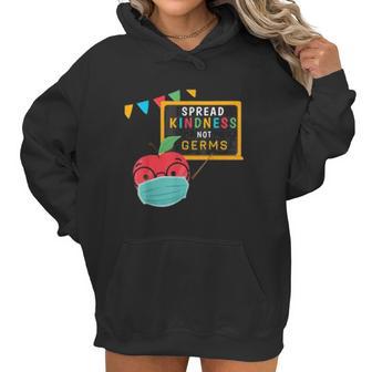 Spread Kindness Not Germs Classroom Funny Teacher Social Distancing Women Hoodie | Favorety CA