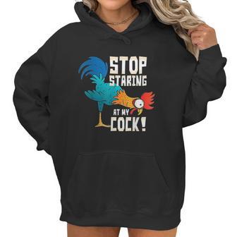 Stop Staring At My Cock Funny Chicken Gift For Men Women Hoodie | Favorety