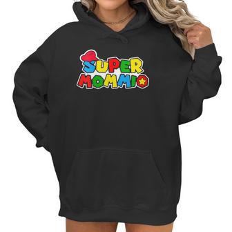 Super-Mommio Funny Mom Mommy Mother Video Game Lovers Women Hoodie | Favorety