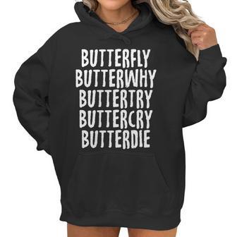 Swimmer Butterfly Butterdie Funny Sports Swimmings Women Hoodie | Favorety UK