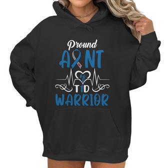 T1d Proud Aunt Diabetes Awareness Type 1 Insulin Pancreas Gift Graphic Design Printed Casual Daily Basic Women Hoodie | Favorety AU