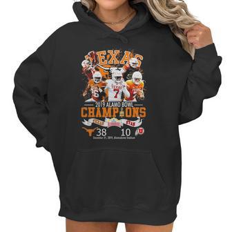 Texas 2019 Alamo Bowl Champions Texas Vs Utah Shirt Women Hoodie | Favorety