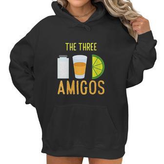 The Three Amigos Art Cool How To Drink Tequila Art Gift Women Hoodie | Favorety AU