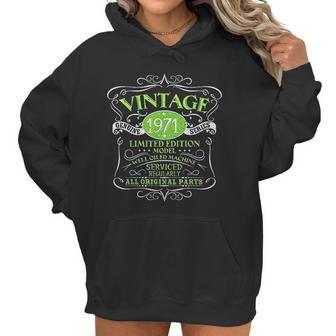 Vintage 1971 50Th Birthday Gift Men Women Original Design Women Hoodie | Favorety UK