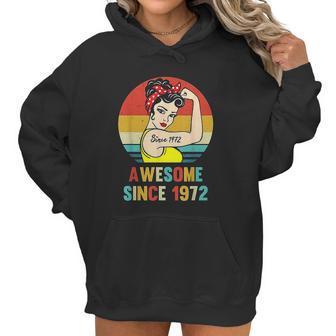 Vintage 49Th Birthday 1972 Women Gift For 49 Year Old Woman Women Hoodie | Favorety CA