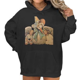 Vintage Mother Goose Children Jessie Willcox Smith Classic Round Sticker T Women Hoodie | Favorety UK