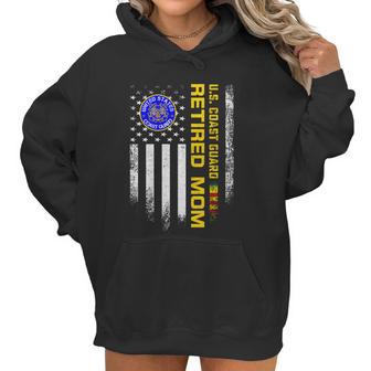 Vintage Usa Flag Us Coast Guard Vietnam Veteran Retired Mom Gift Graphic Design Printed Casual Daily Basic Women Hoodie | Favorety AU