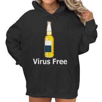 Virus Free Beer Bottle Women Hoodie | Favorety AU