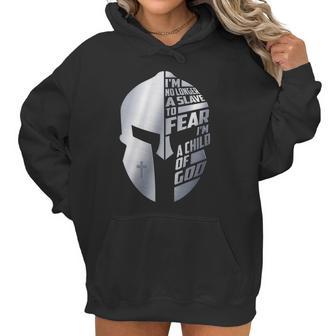 Warrior I’M No Longer A Slave To Fear I’M A Child Of God Shirt Women Hoodie | Favorety CA