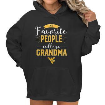 West Virginia Mountaineers My Favorite People Call Me Grandma Women Hoodie | Favorety