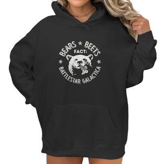 Wild Bobby Office | Fact Bears Beets Battlestar Quote Women Hoodie | Favorety