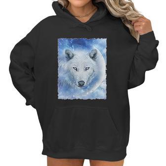 Wolf Wildlife Animal Moon Howl Nature Wolfpack Women Hoodie | Favorety AU