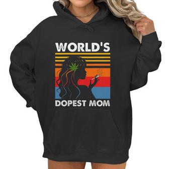 Worlds Dopest Mom Weed Soul Cannabis Vintage Women Hoodie | Favorety CA