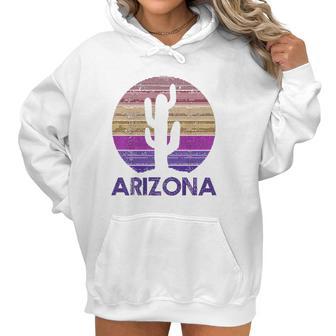 Arizona Vintage Retro Cactus Souvenir Gift Women Hoodie | Favorety UK