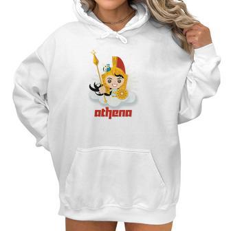 Womens Athena Greek Mythology Zeus Goddess Olympian Women Hoodie | Favorety